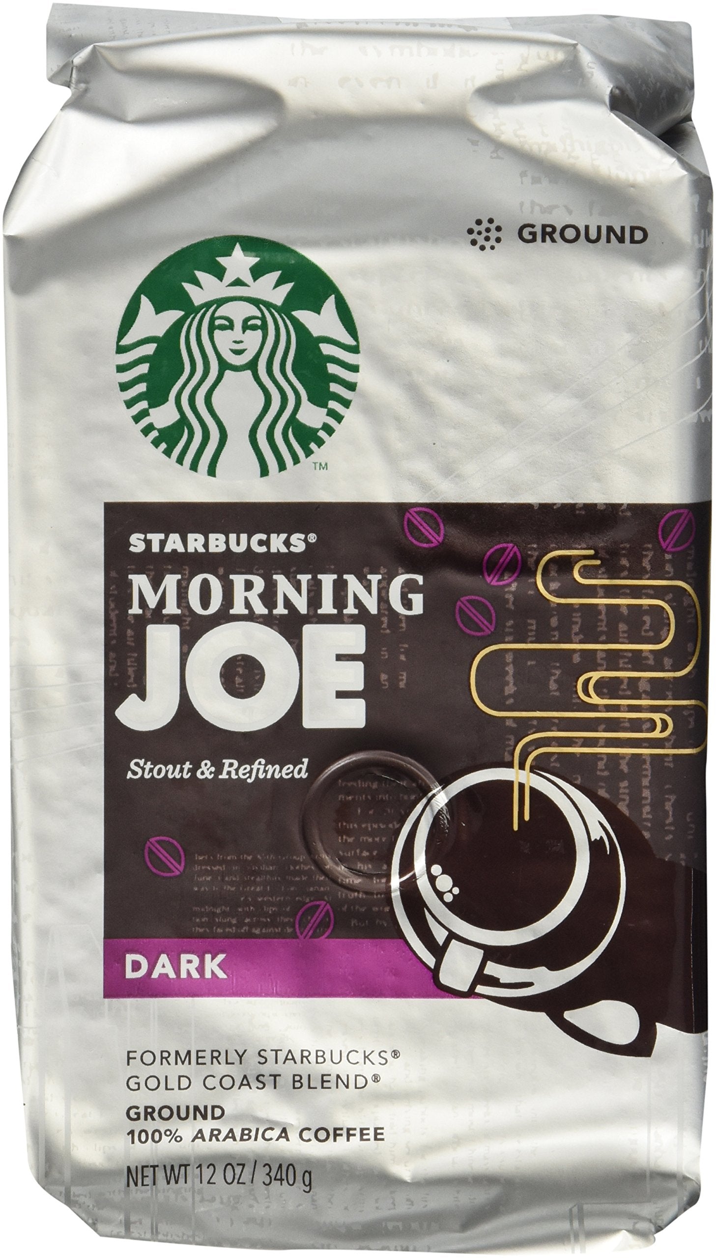 Starbucks Ground Coffee, Dark Roast Hot or Iced Coffee, Italian Roast, Six 18 oz Bags​