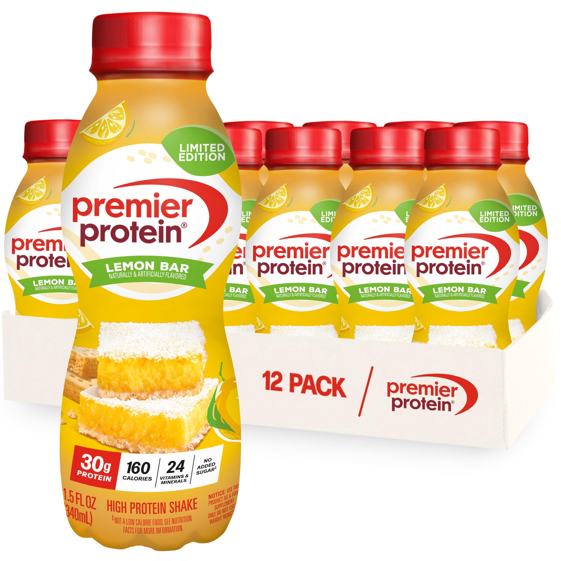 Premier Protein Shake, Chocolate, 30g Protein, No Added Sugar, 24 Vitamins & Minerals to Support Immune Health, 11.5 fl oz, 12 Pack