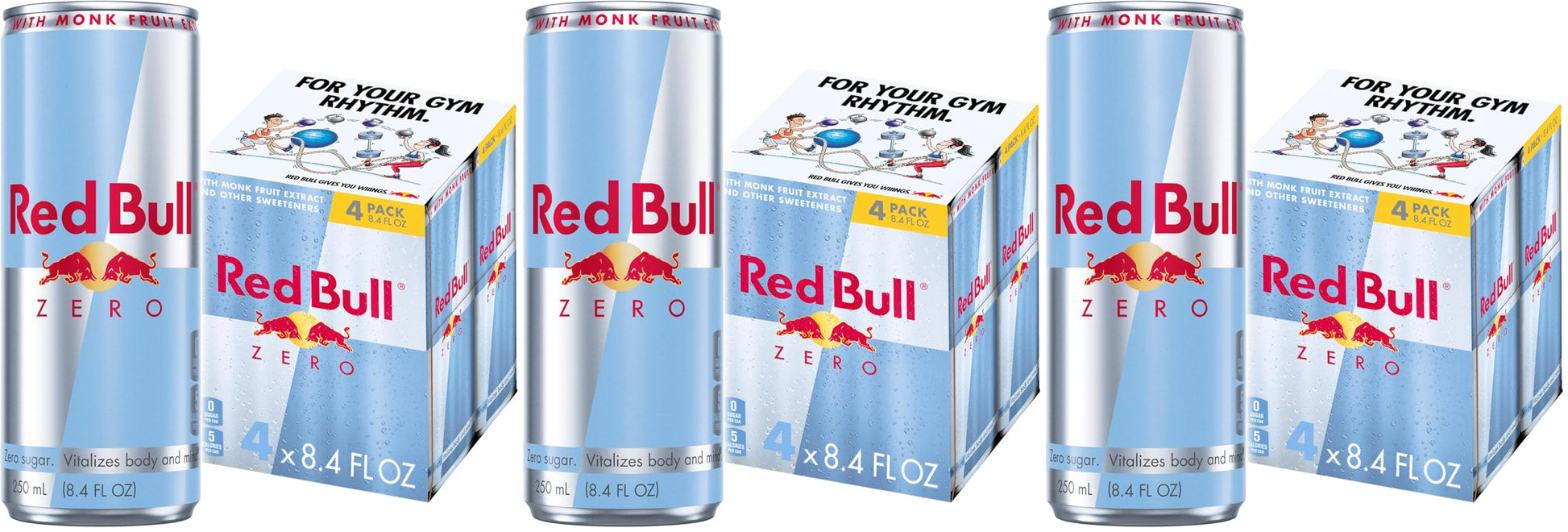 Red Bull Sugar Free Energy Drink with 80mg Caffeine plus Taurine & B Vitamins, 8.4 Fl Oz, Pack of 24 Cans