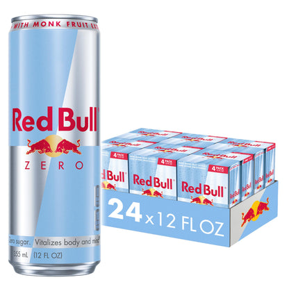 Red Bull Sugar Free Energy Drink with 80mg Caffeine plus Taurine & B Vitamins, 8.4 Fl Oz, Pack of 24 Cans
