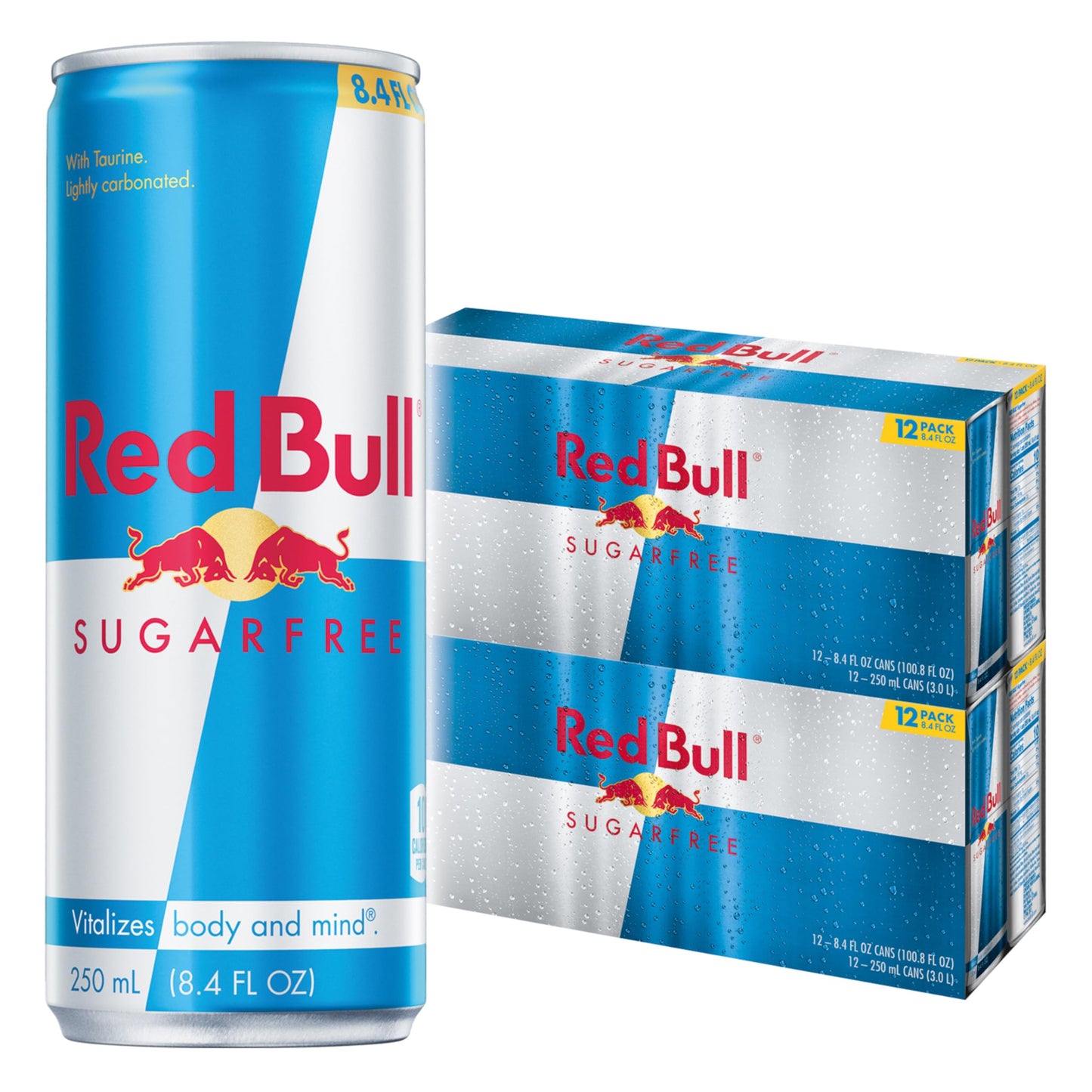 Red Bull Sugar Free Energy Drink with 80mg Caffeine plus Taurine & B Vitamins, 8.4 Fl Oz, Pack of 24 Cans