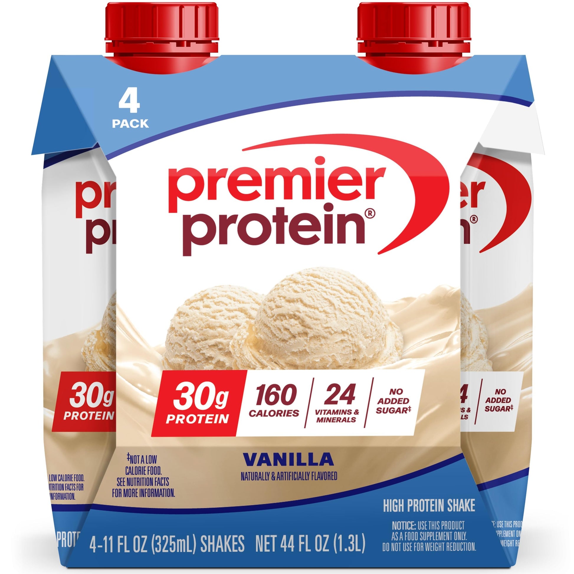 Premier Protein Shake, Café Latte with Caffeine for Energy – 30g Protein, No Added Sugar, 24 Vitamins & Minerals to Support Immune Health, 11 fl oz, 12 Pack