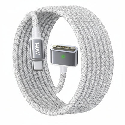 LISEN MacBook Charger USB-C to Magnetic 3 Cable (6.6FT) for M4/M3/M2 MacBook Pro Air M5 Charger, 140W Magnetic Safe 3 Cable Computer Laptop Cord for Pro (16"/14" 2026-2021) Air (15''/13'' 2026-2022)