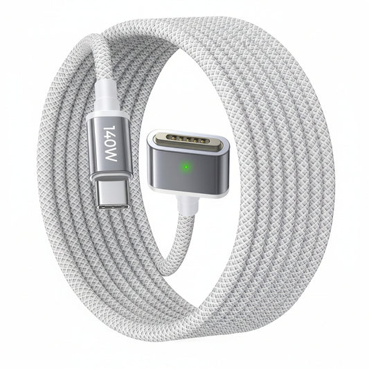 LISEN MacBook Charger USB-C to Magnetic 3 Cable (6.6FT) for M4/M3/M2 MacBook Pro Air M5 Charger, 140W Magnetic Safe 3 Cable Computer Laptop Cord for Pro (16"/14" 2026-2021) Air (15''/13'' 2026-2022)