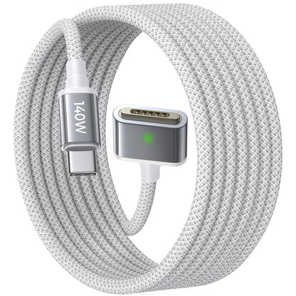 LISEN MacBook Charger USB-C to Magnetic 3 Cable (6.6FT) for M4/M3/M2 MacBook Pro Air M5 Charger, 140W Magnetic Safe 3 Cable Computer Laptop Cord for Pro (16"/14" 2026-2021) Air (15''/13'' 2026-2022)