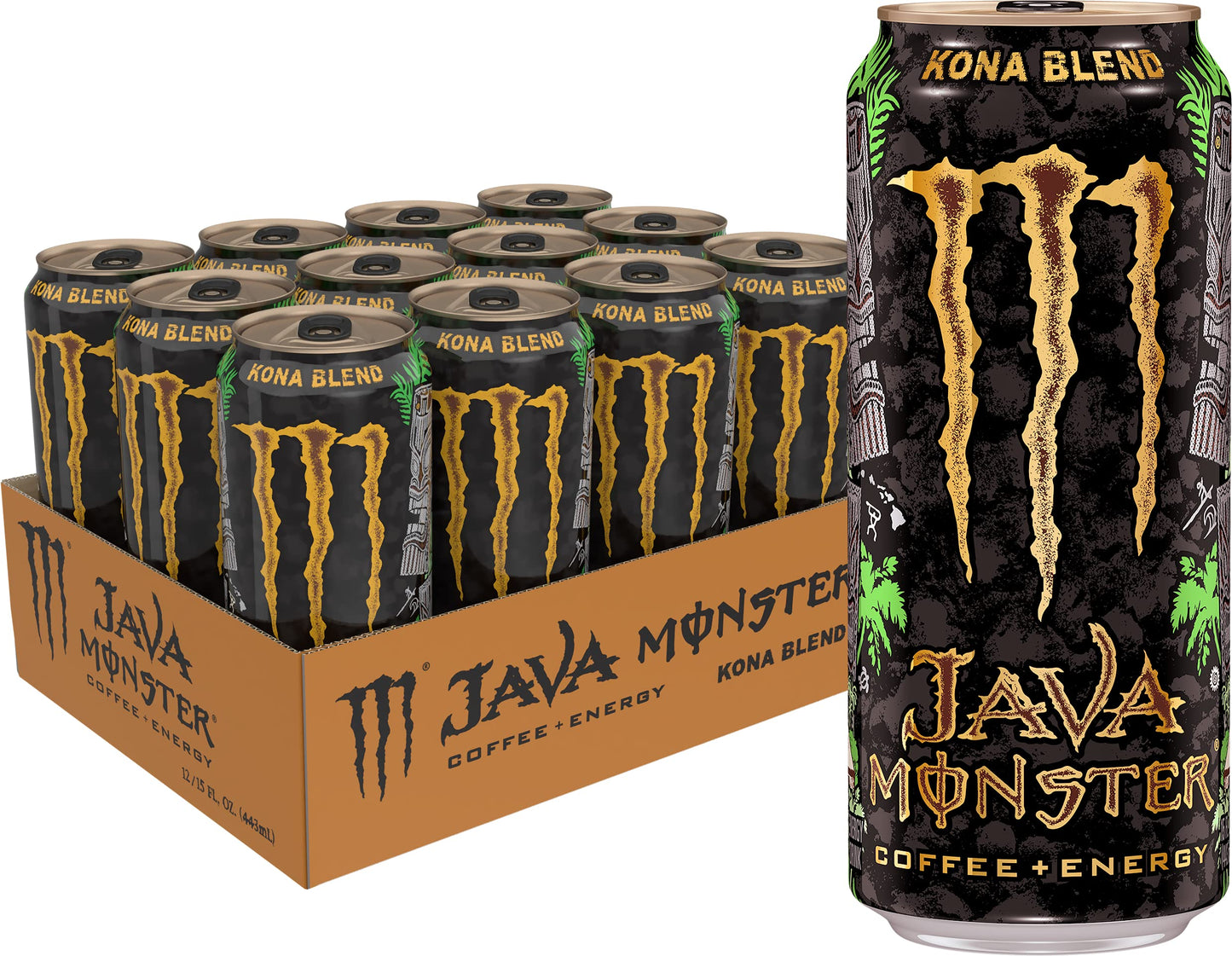 Monster Rehab Tea + Lemonade + Energy, Energy Drink 15.5 Ounce | Energy Iced Tea