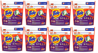 Tide PODS laundry detergent pacs, 3-in-1 Stain Remover, Odor Fighter, Color Protector, 112 Count, HE compatible, Spring Meadow Scent